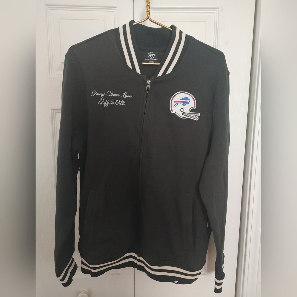 New '47 Men's Medium Stoney Clover Lane Buffalo Bills Full Zip Sweatshirt